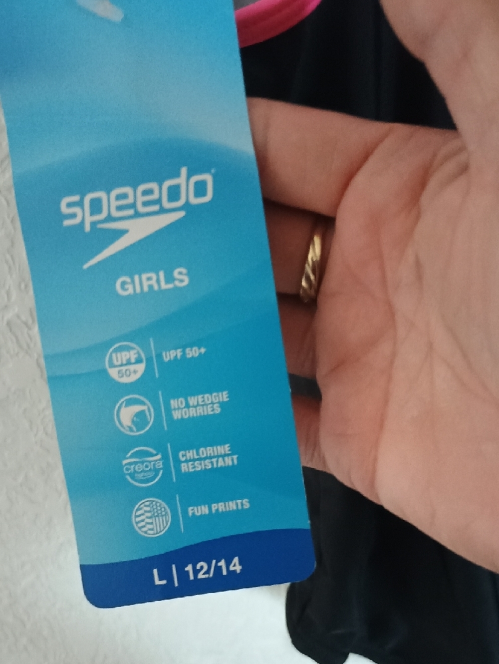 Speedo Blue Gradient Girls Swimwear Tag - Picture 5 of 8